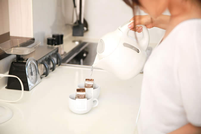 NG行動5.雑にお湯を注ぐ