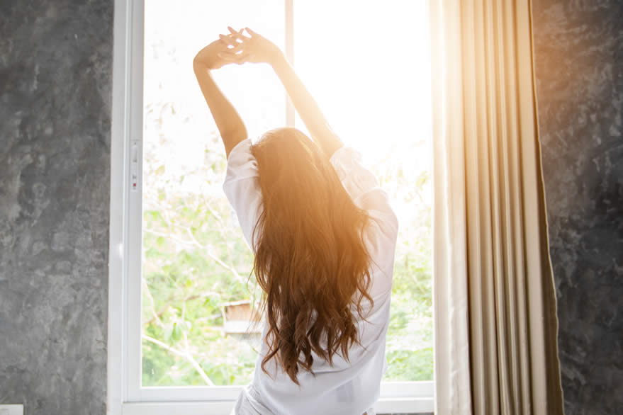 休日の朝の目覚め