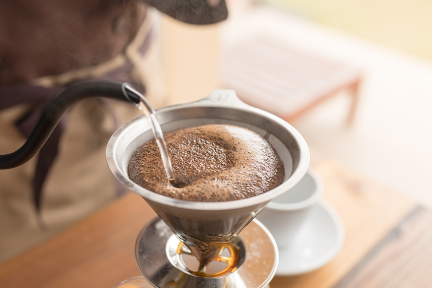 キャンプでハンドリップ